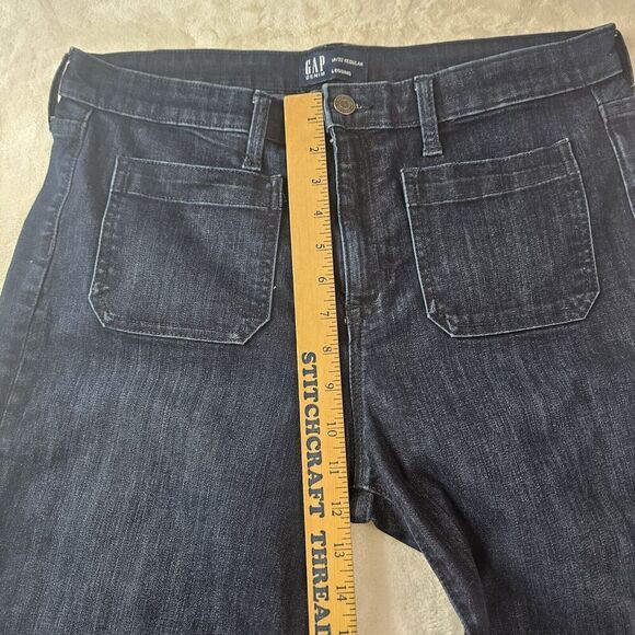 Gap Denim Leggings 14/32 Regular 4 Straight Front And Back Wide Thighs - Picture 3 of 12